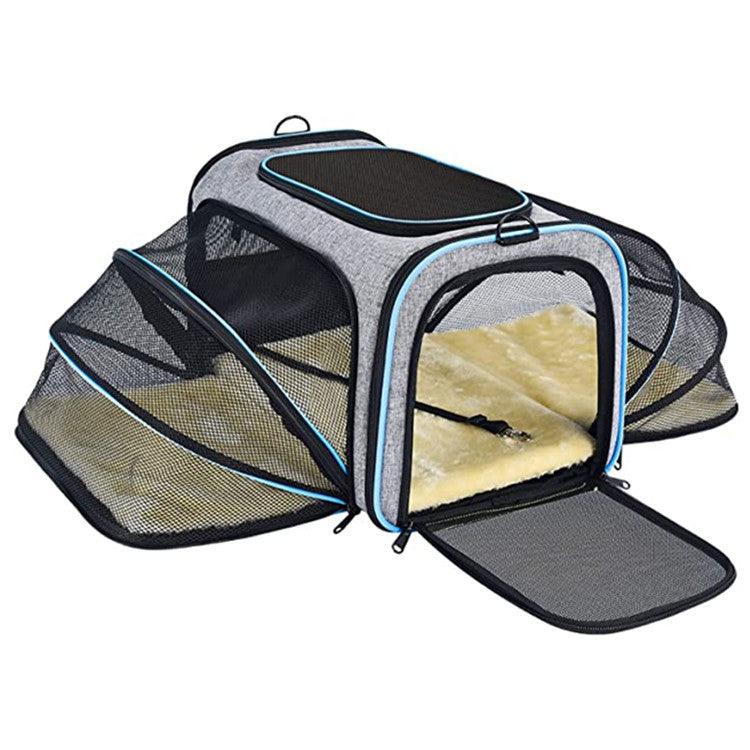 Pet Travel Haven: Transportín expandible y reflectante para gatos para un viaje seguro y cómodo…