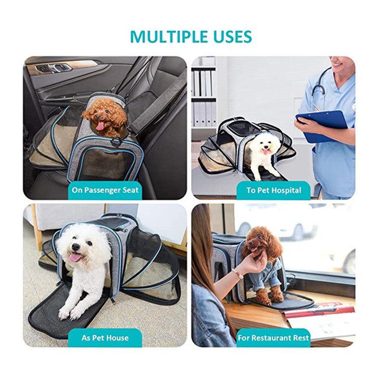 Pet Travel Haven: Transportín expandible y reflectante para gatos para un viaje seguro y cómodo…